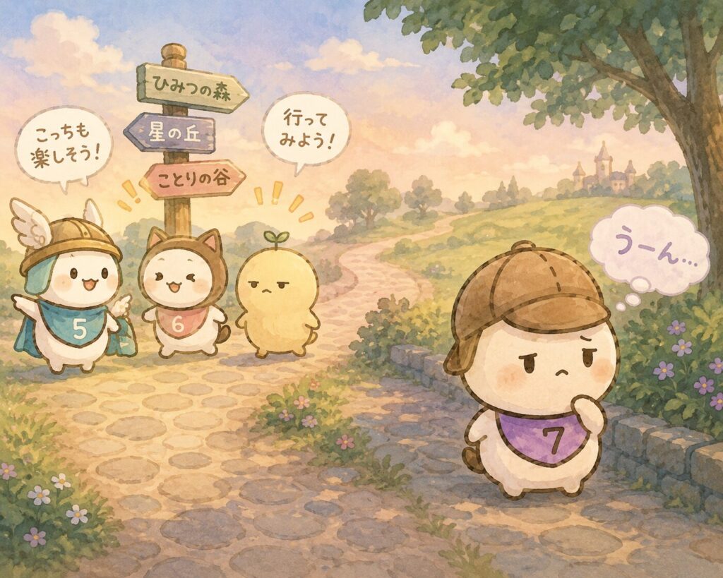 すうひもち7がつまずきやすいところ