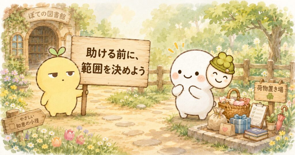 ポテノから、支援者の仮面を持つあなたへ