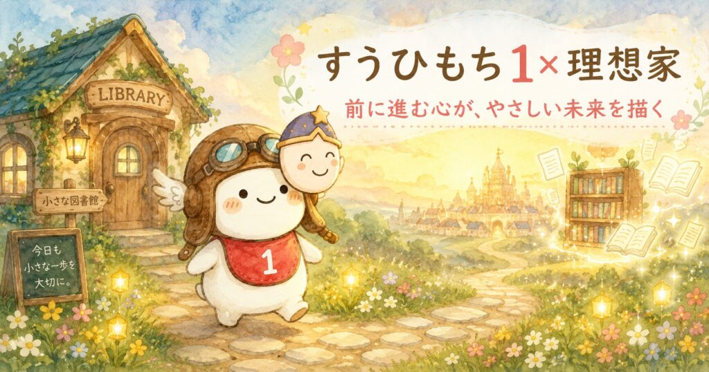 すうひもち1×理想家とは？前に進む心が、やさしい未来を描くタイプ
