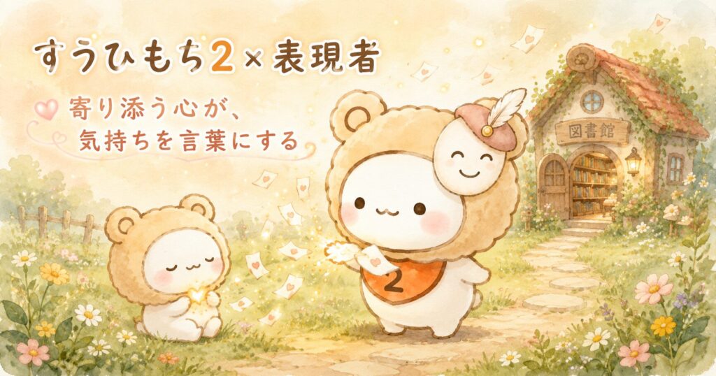 すうひもち2×表現者とは？寄り添う心が、気持ちを言葉にするタイプ