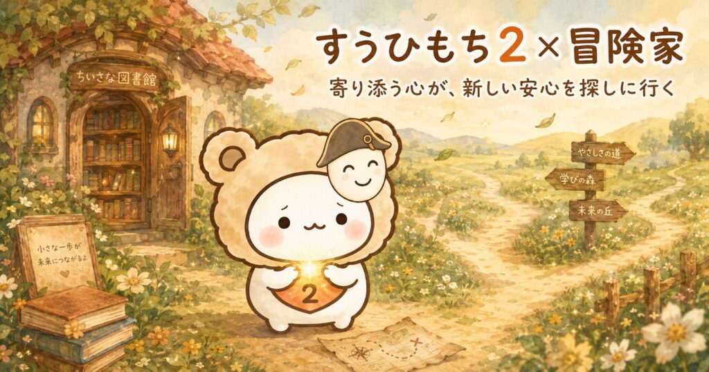 すうひもち2×冒険家とは？寄り添う心が、新しい安心を探しに行くタイプ
