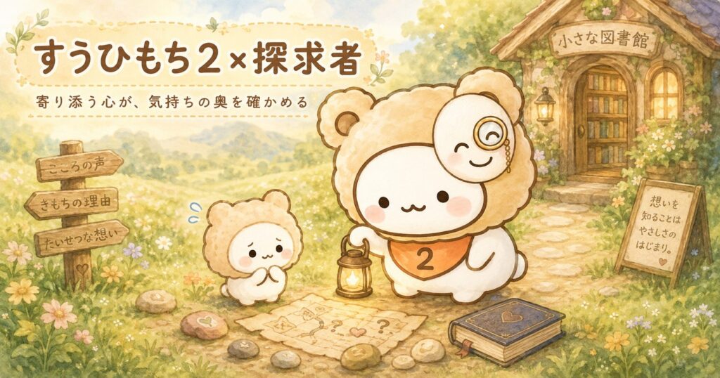すうひもち2×探求者とは？寄り添う心が、気持ちの奥を確かめるタイプ
