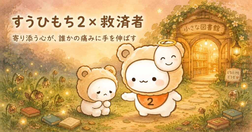 すうひもち2×救済者とは？寄り添う心が、誰かの痛みに手を伸ばすタイプ