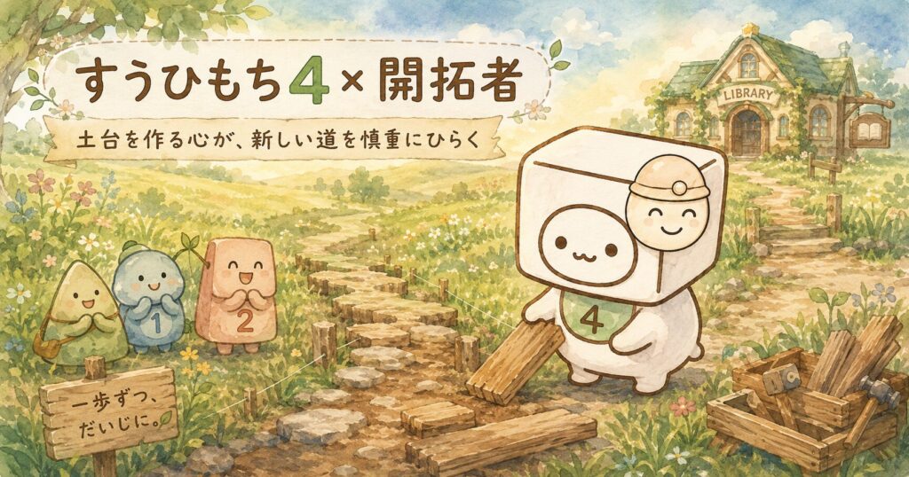 すうひもち4×開拓者とは？土台を作る心が、新しい道を慎重にひらくタイプ