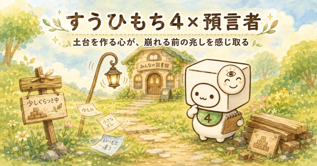すうひもち4×預言者とは？土台を作る心が、崩れる前の兆しを感じ取るタイプ