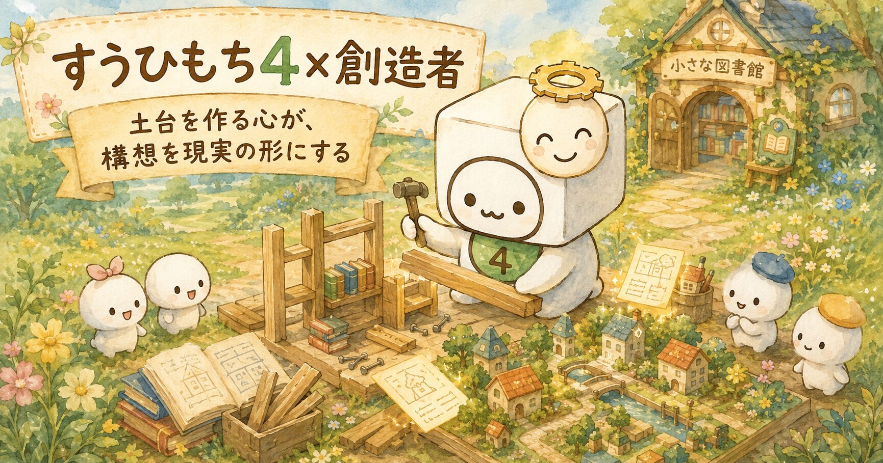 すうひもち4×創造者とは？土台を作る心が、構想を現実の形にするタイプ