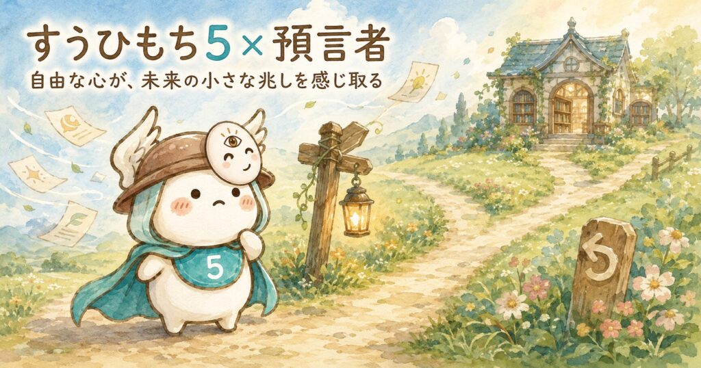 すうひもち5×預言者とは？自由な心が、未来の小さな兆しを感じ取るタイプ