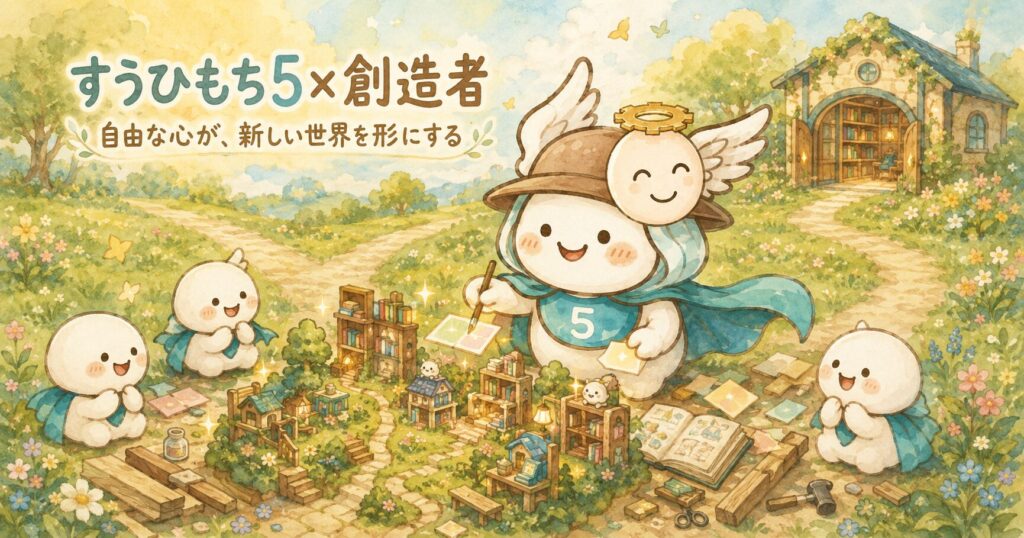 すうひもち5×創造者とは？自由な心が、新しい世界を形にするタイプ