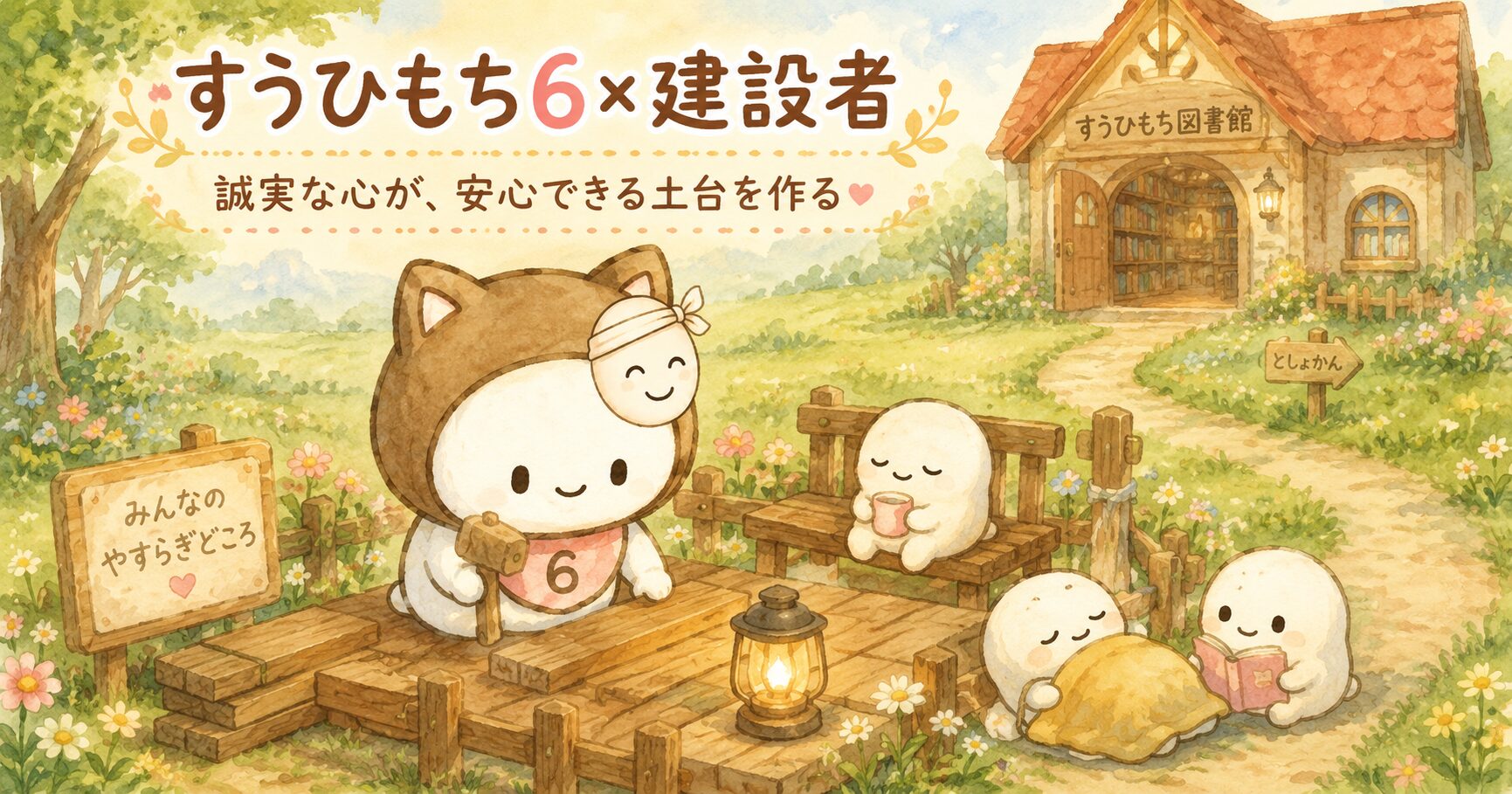 すうひもち6×建設者とは？誠実な心が、安心できる土台を作るタイプ