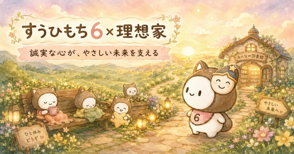 すうひもち6×理想家とは？誠実な心が、やさしい未来を支えるタイプ