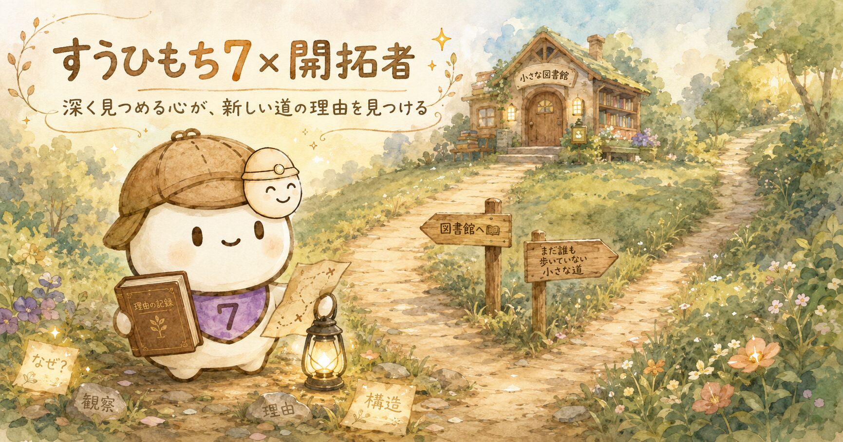 すうひもち7×開拓者とは？深く見つめる心が、新しい道の理由を見つけるタイプ