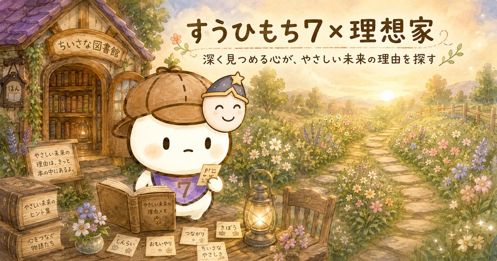 すうひもち7×理想家とは？深く見つめる心が、やさしい未来の理由を探すタイプ