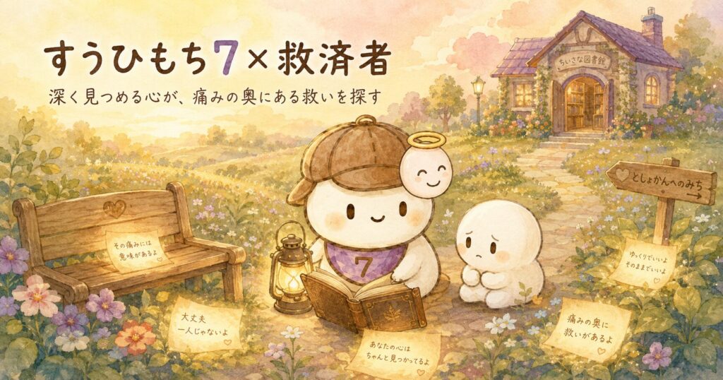 すうひもち7×救済者とは？深く見つめる心が、痛みの奥にある救いを探すタイプ