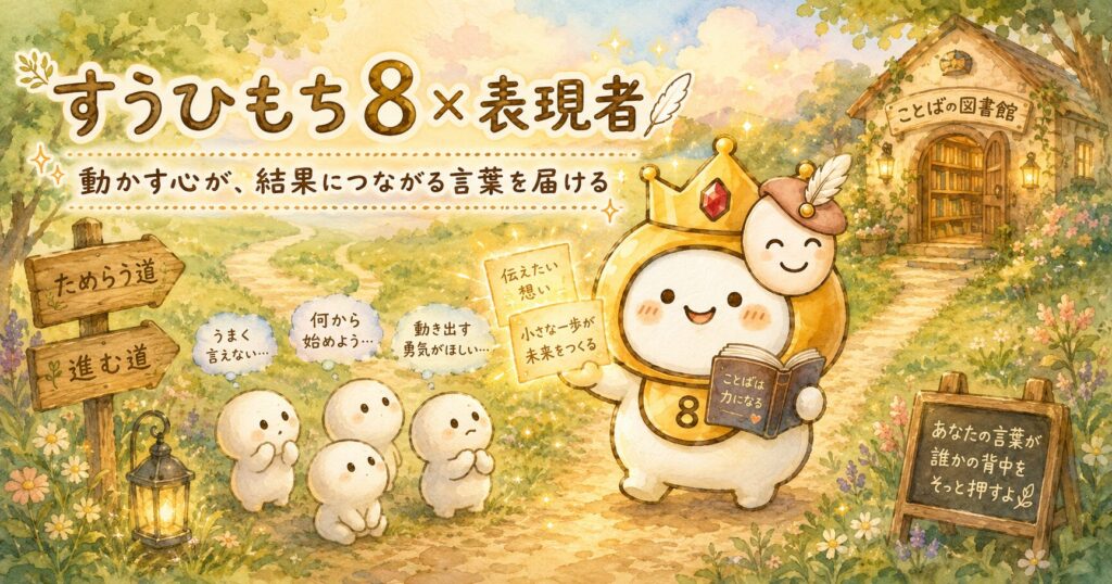 すうひもち8×表現者とは？動かす心が、結果につながる言葉を届けるタイプ