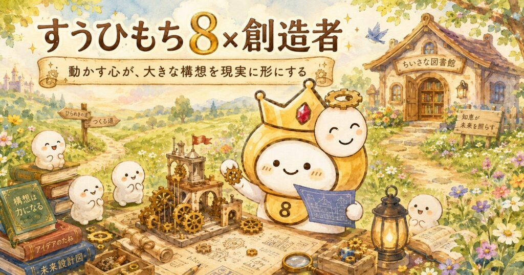 すうひもち8×創造者とは？動かす心が、大きな構想を現実に形にするタイプ
