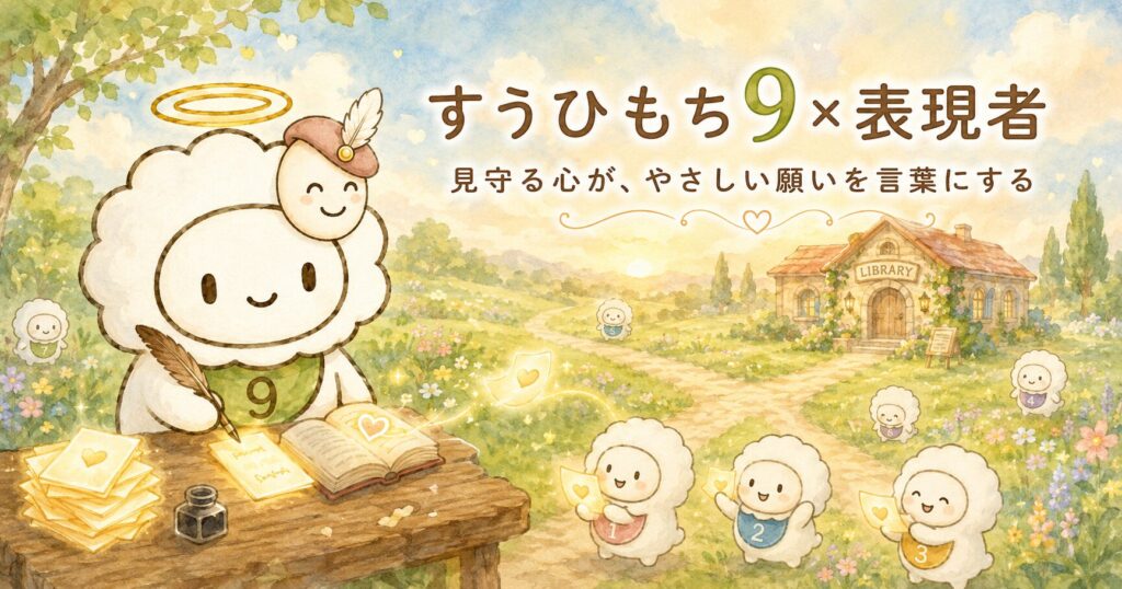 すうひもち9×表現者とは？見守る心が、やさしい願いを言葉にするタイプ
