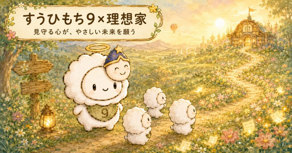 すうひもち9×理想家とは？見守る心が、やさしい未来を願うタイプ