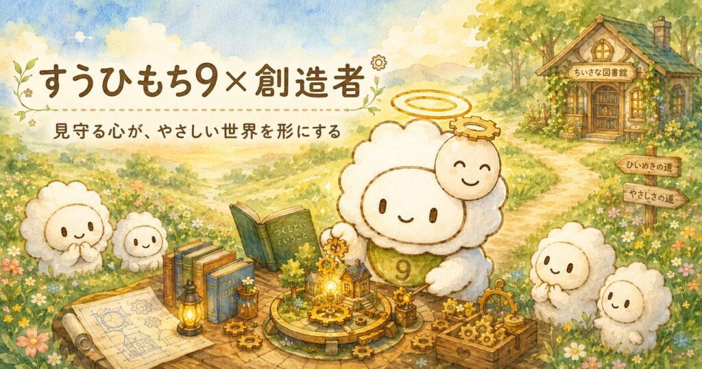 すうひもち9×創造者とは？見守る心が、やさしい世界を形にするタイプ